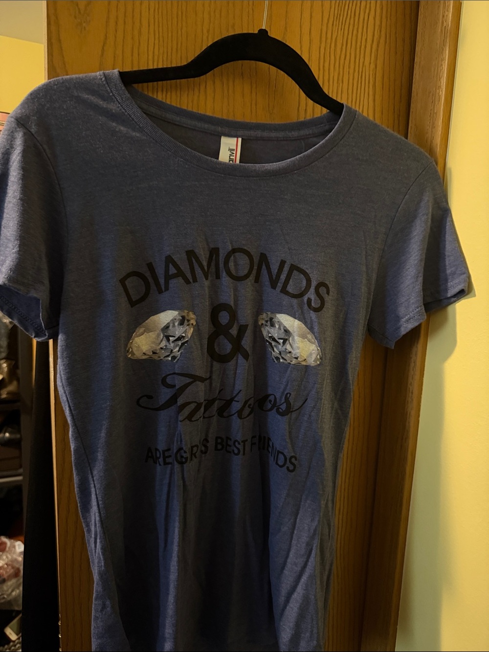 Anvil Blue 'Diamonds & Tattoos' Short Sleeve Tee